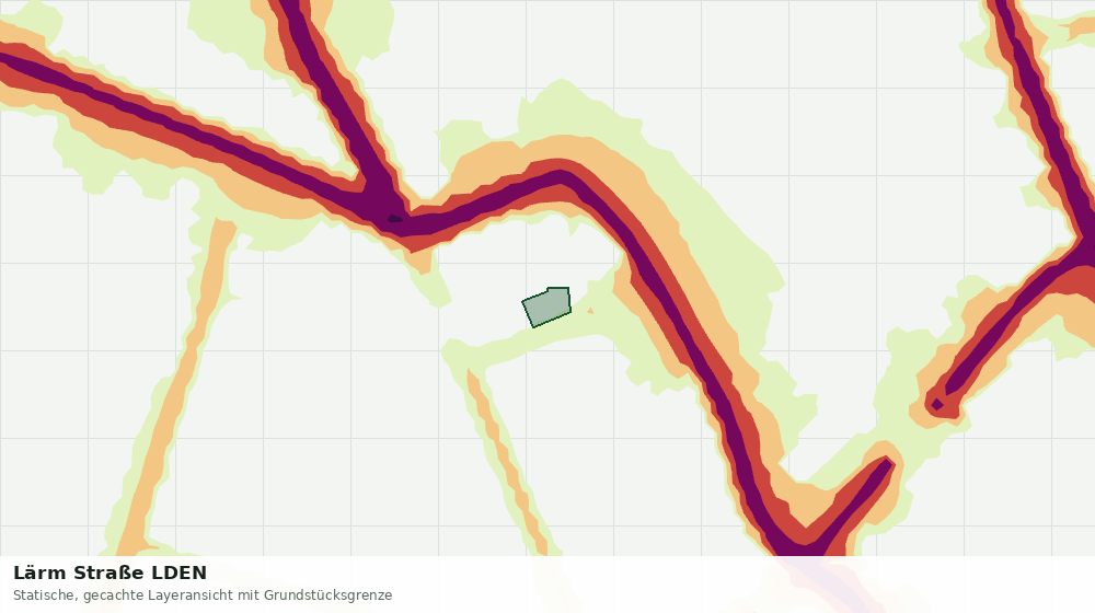 Statische Kartenansicht: Lärm Straße LDEN