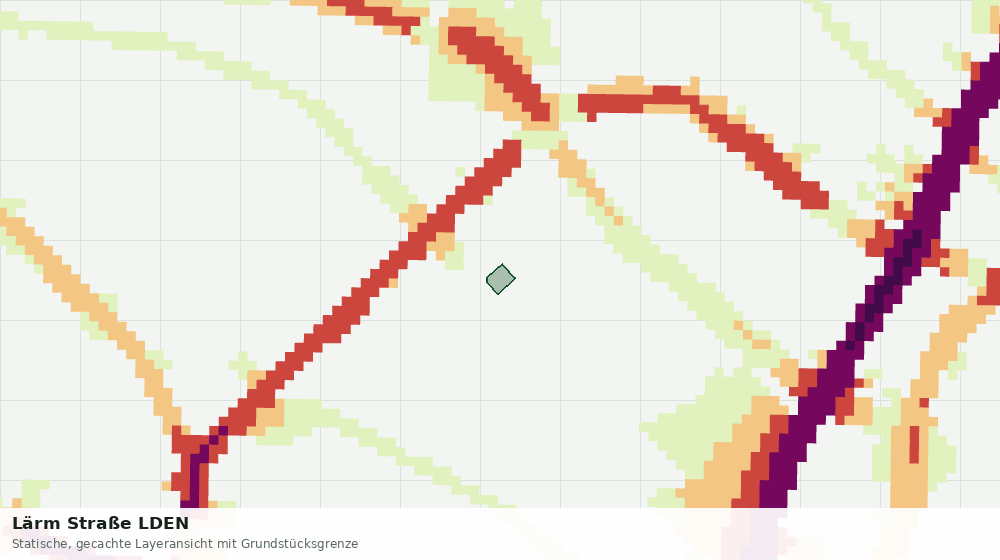 Statische Kartenansicht: Lärm Straße LDEN