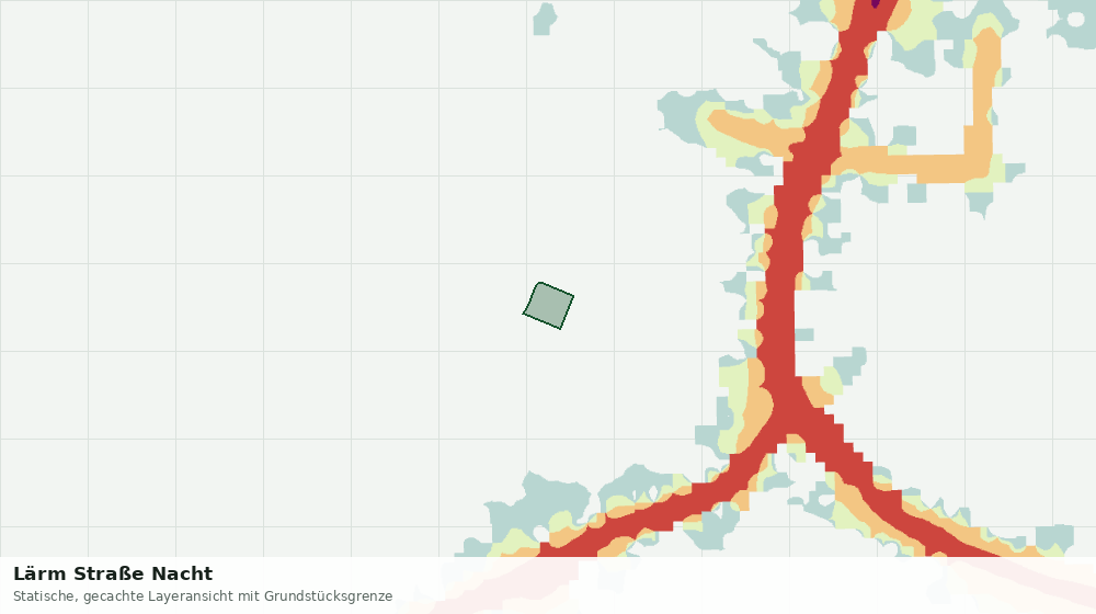 Statische Kartenansicht: Lärm Straße Nacht