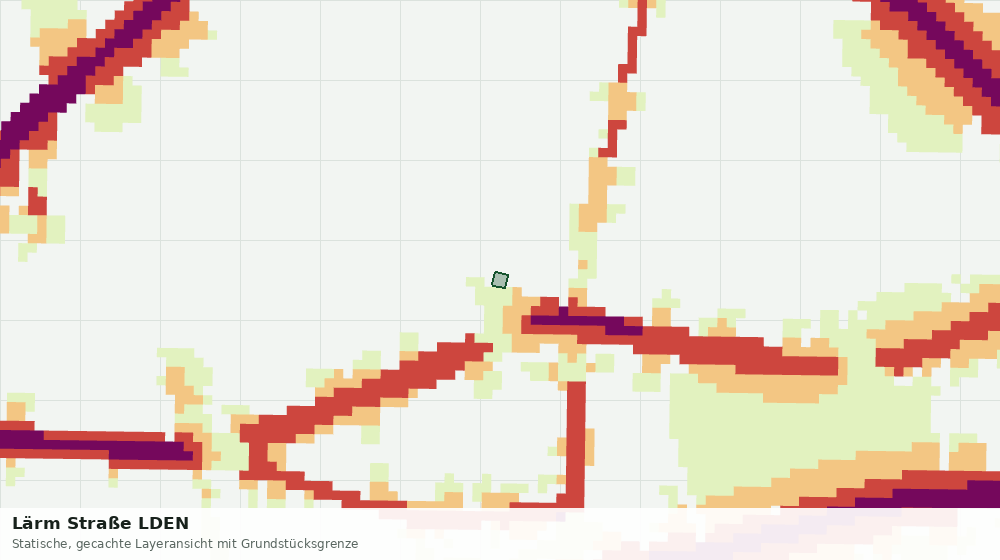 Statische Kartenansicht: Lärm Straße LDEN