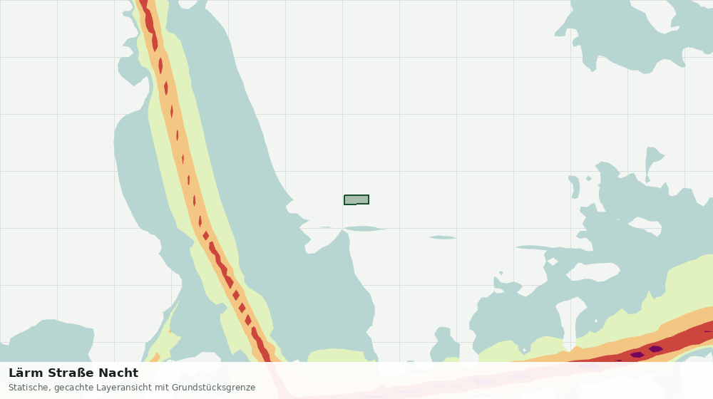 Statische Kartenansicht: Lärm Straße Nacht