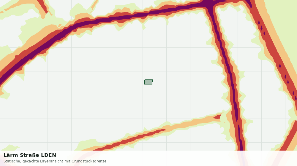Statische Kartenansicht: Lärm Straße LDEN