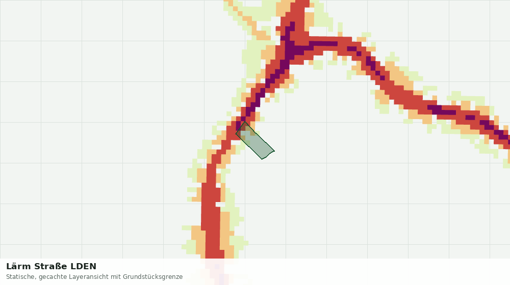Statische Kartenansicht: Lärm Straße LDEN
