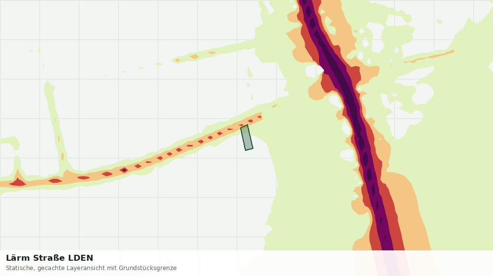 Statische Kartenansicht: Lärm Straße LDEN