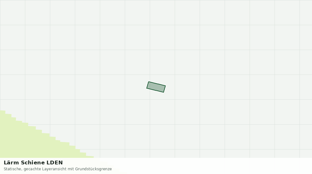 Statische Kartenansicht: Lärm Schiene LDEN