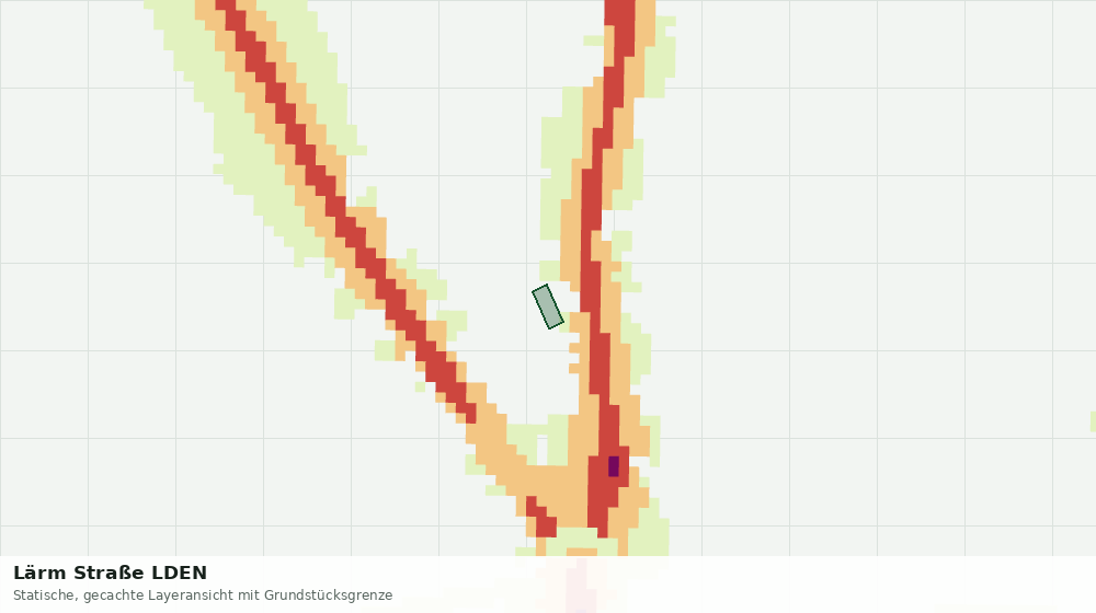 Statische Kartenansicht: Lärm Straße LDEN