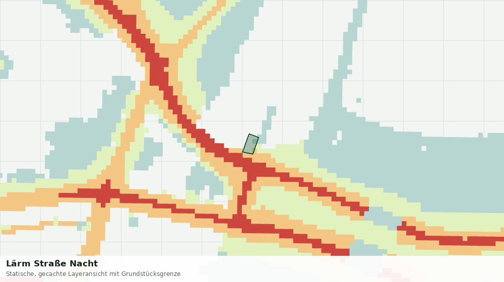 Statische Kartenansicht: Lärm Straße Nacht
