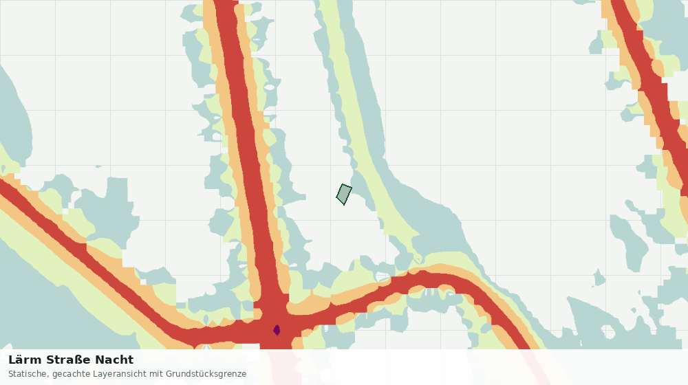 Statische Kartenansicht: Lärm Straße Nacht
