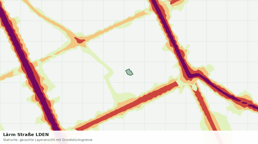 Statische Kartenansicht: Lärm Straße LDEN