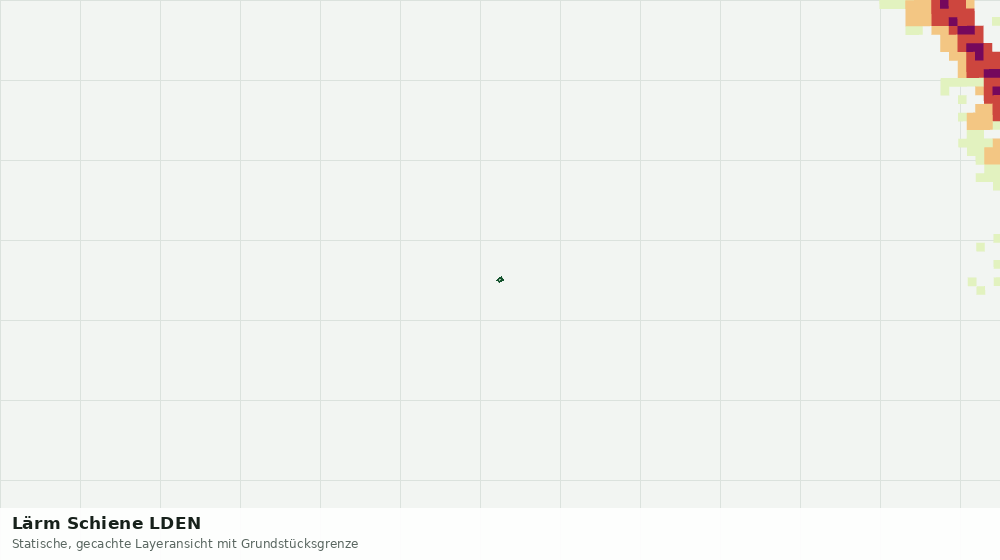 Statische Kartenansicht: Lärm Schiene LDEN