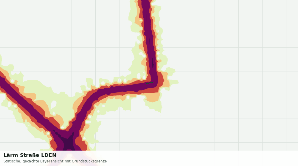 Statische Kartenansicht: Lärm Straße LDEN