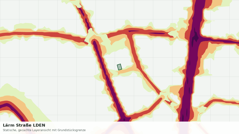 Statische Kartenansicht: Lärm Straße LDEN