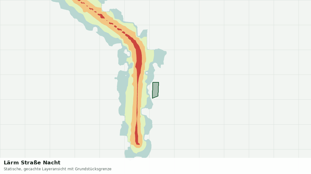 Statische Kartenansicht: Lärm Straße Nacht