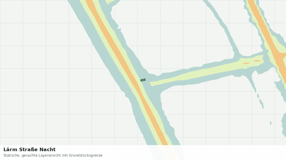 Statische Kartenansicht: Lärm Straße Nacht