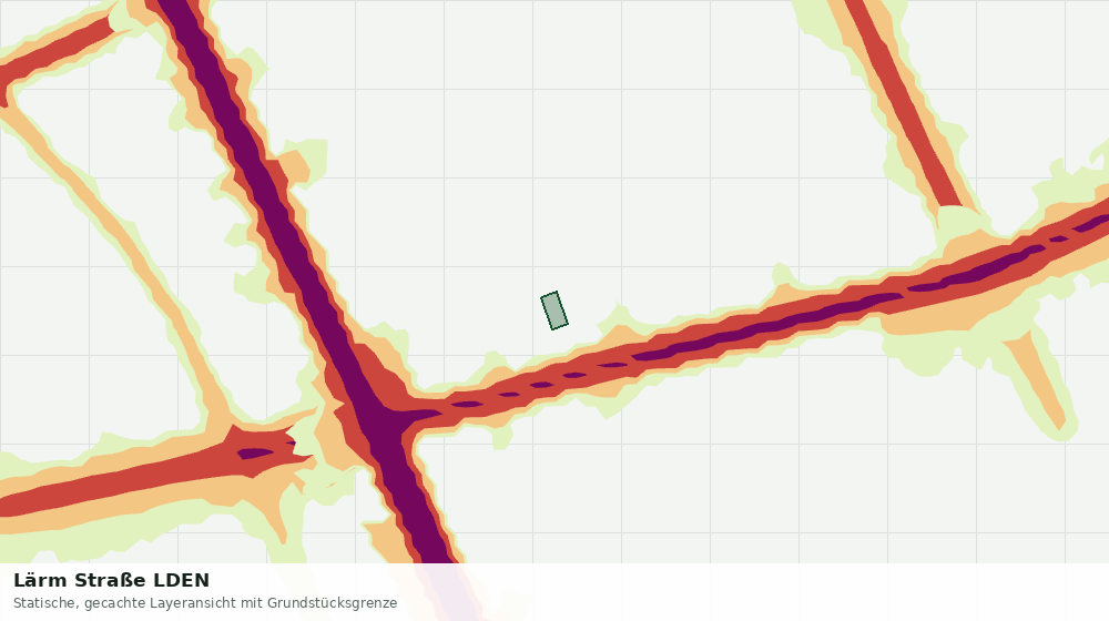 Statische Kartenansicht: Lärm Straße LDEN
