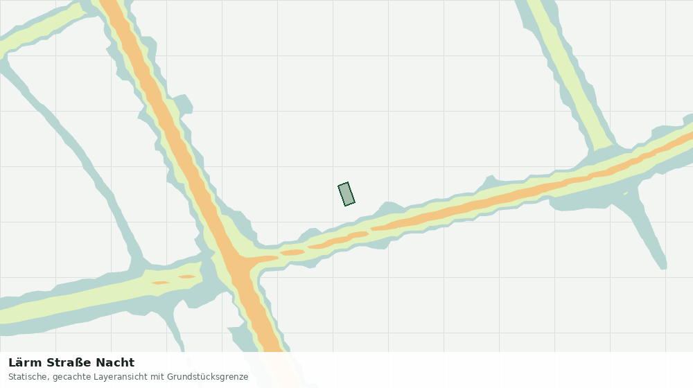 Statische Kartenansicht: Lärm Straße Nacht