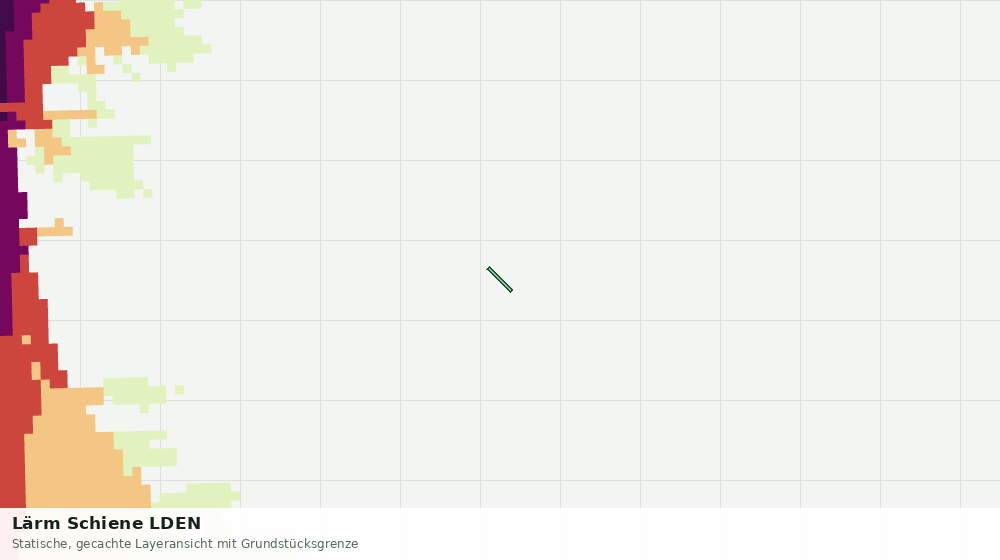 Statische Kartenansicht: Lärm Schiene LDEN