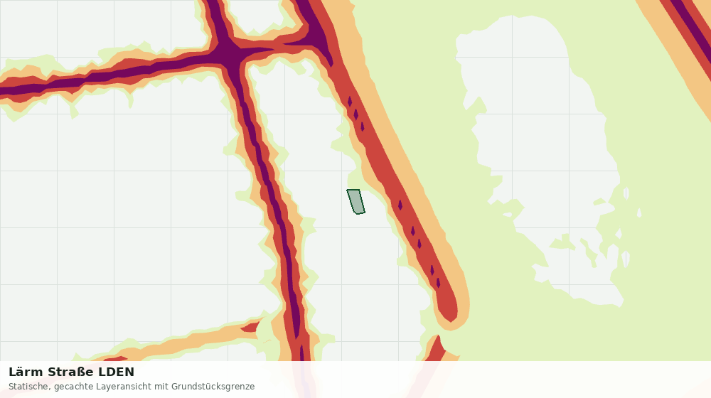 Statische Kartenansicht: Lärm Straße LDEN