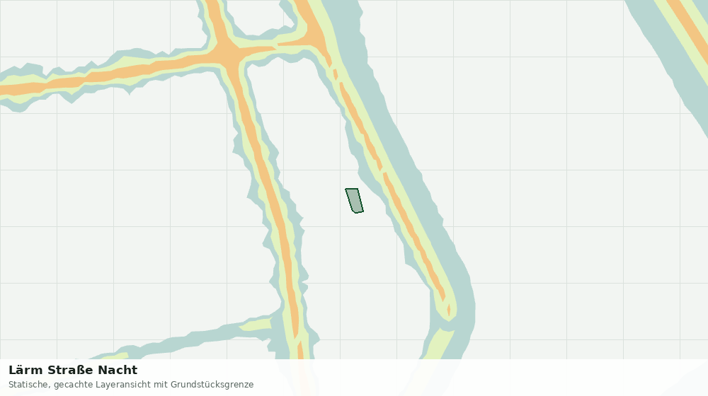 Statische Kartenansicht: Lärm Straße Nacht
