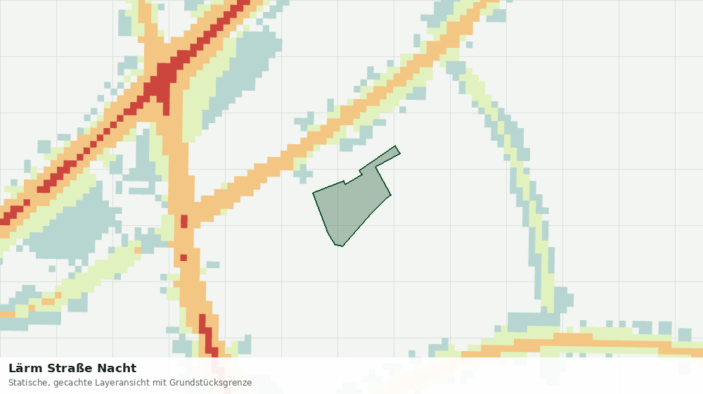 Statische Kartenansicht: Lärm Straße Nacht