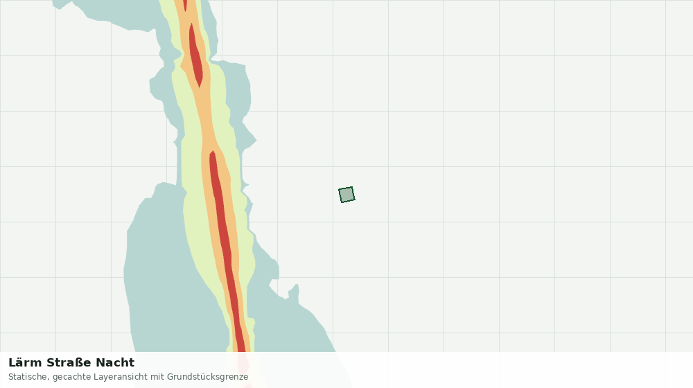 Statische Kartenansicht: Lärm Straße Nacht