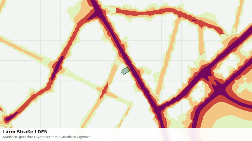 Statische Kartenansicht: Lärm Straße LDEN