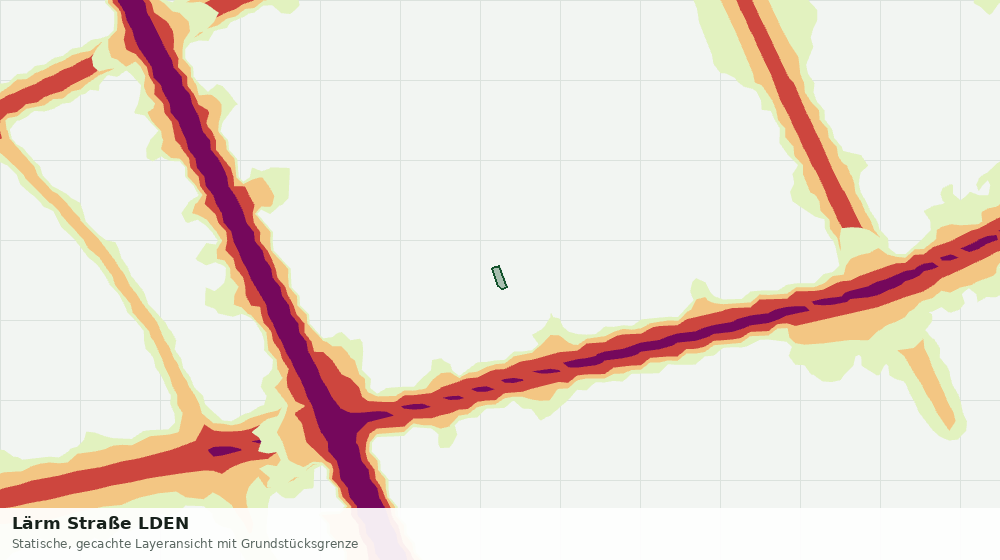 Statische Kartenansicht: Lärm Straße LDEN