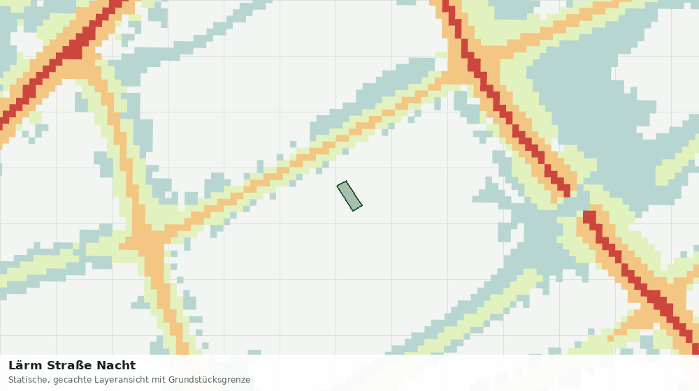 Statische Kartenansicht: Lärm Straße Nacht