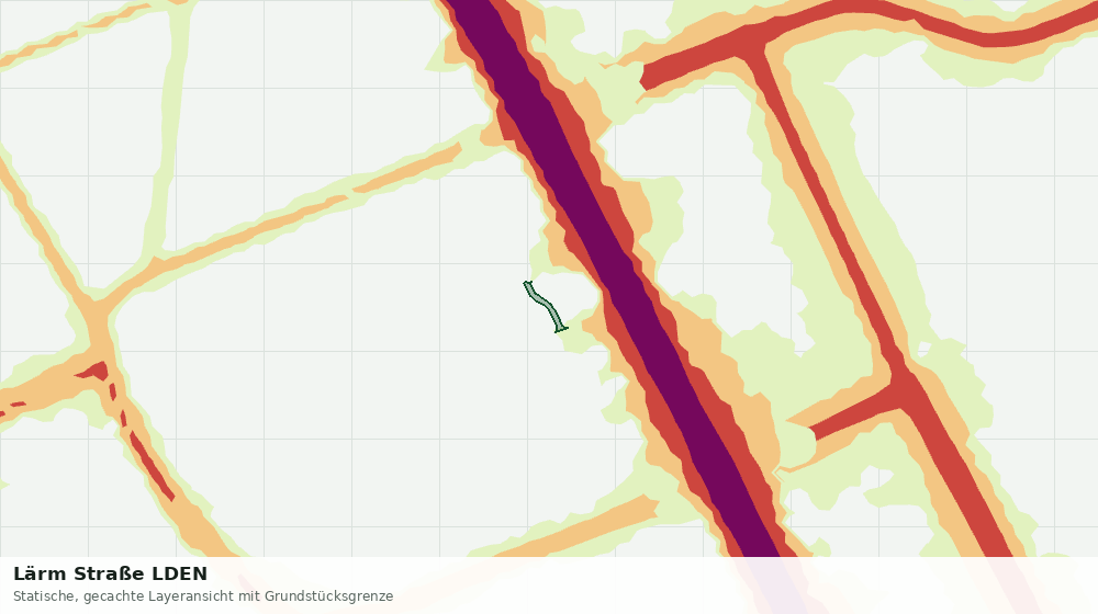 Statische Kartenansicht: Lärm Straße LDEN