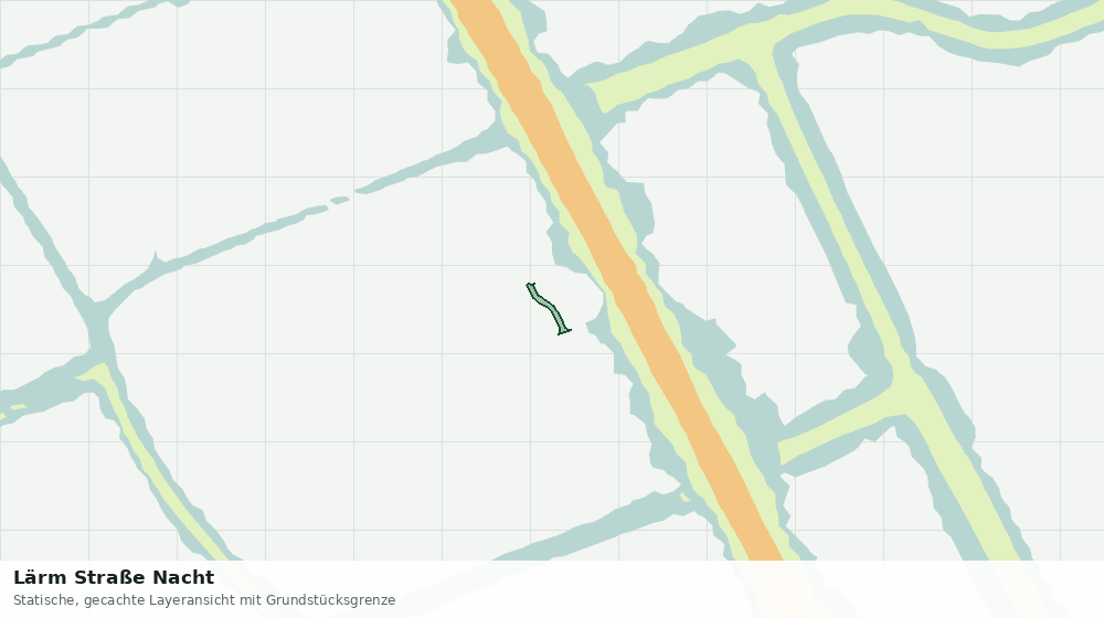 Statische Kartenansicht: Lärm Straße Nacht
