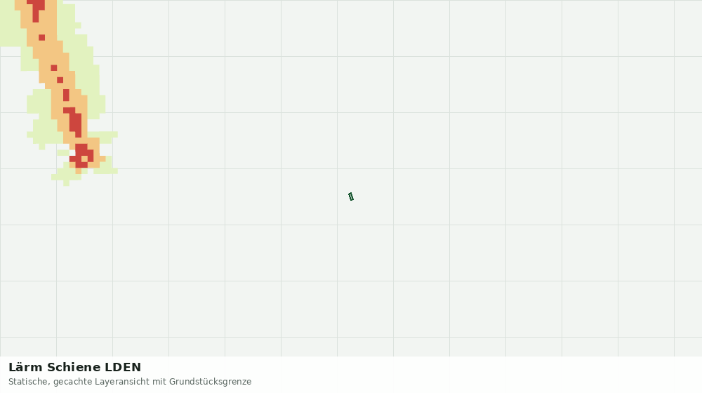 Statische Kartenansicht: Lärm Schiene LDEN