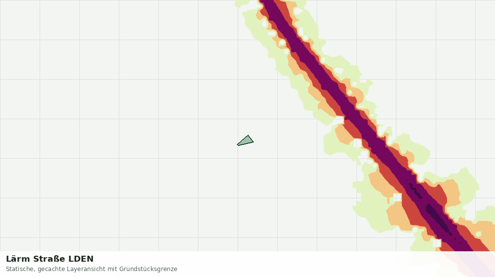 Statische Kartenansicht: Lärm Straße LDEN