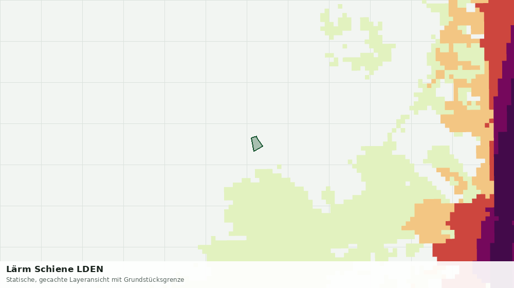 Statische Kartenansicht: Lärm Schiene LDEN