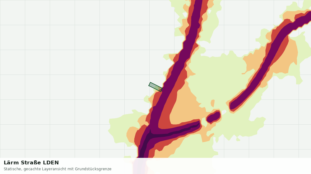 Statische Kartenansicht: Lärm Straße LDEN
