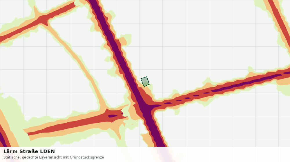 Statische Kartenansicht: Lärm Straße LDEN