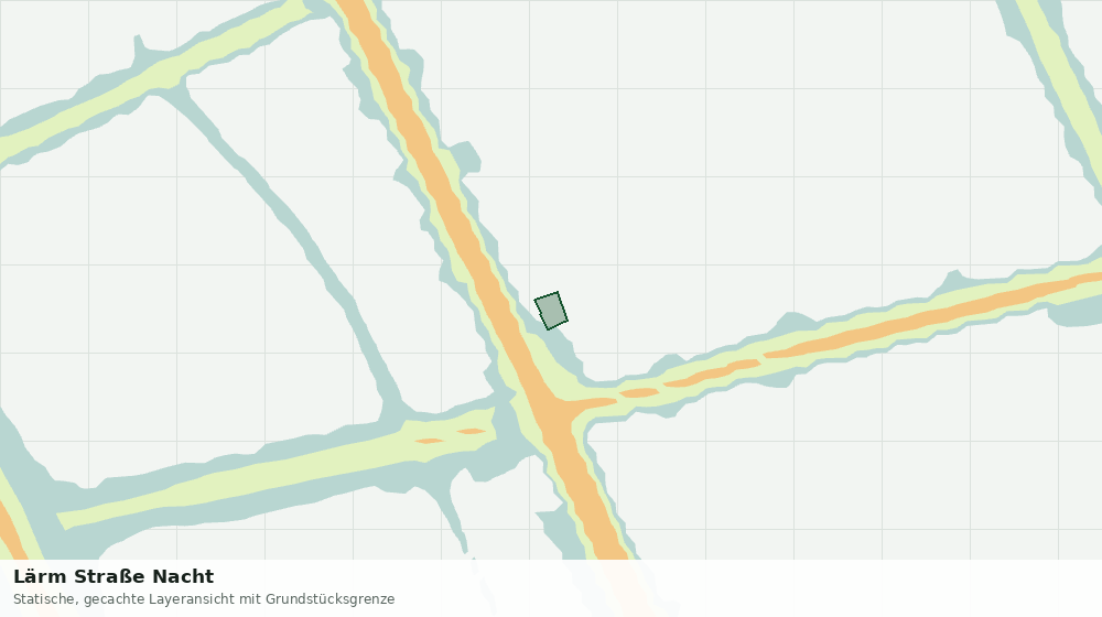 Statische Kartenansicht: Lärm Straße Nacht