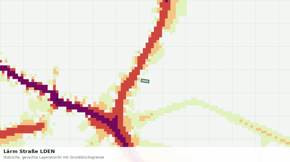 Statische Kartenansicht: Lärm Straße LDEN
