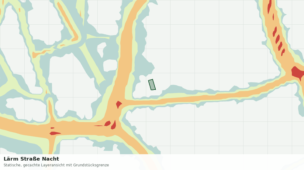 Statische Kartenansicht: Lärm Straße Nacht