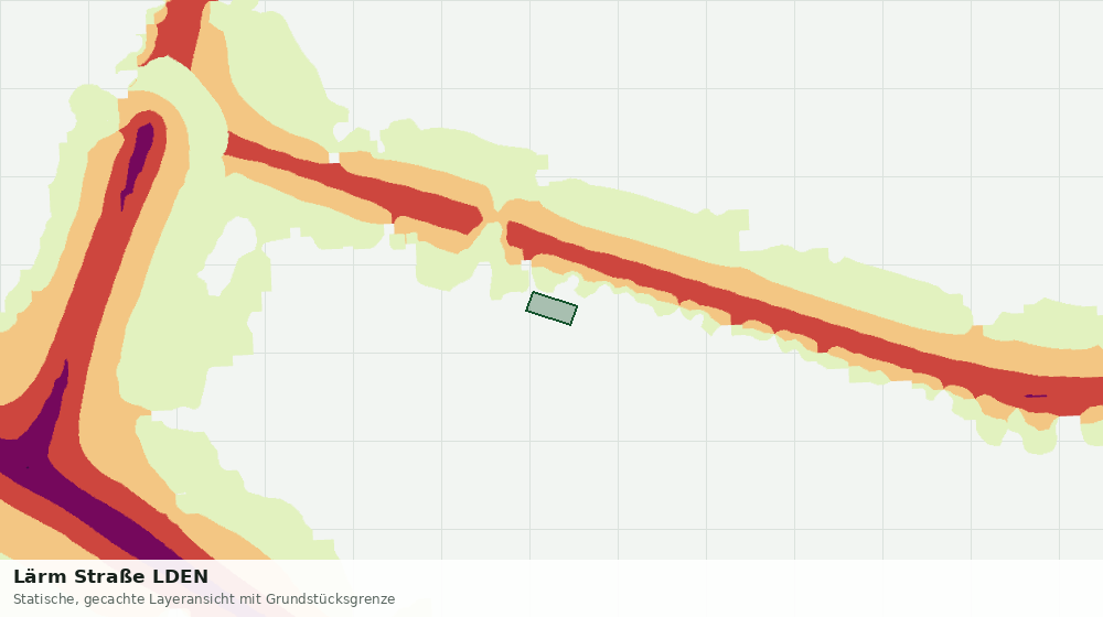 Statische Kartenansicht: Lärm Straße LDEN