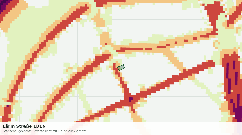 Statische Kartenansicht: Lärm Straße LDEN