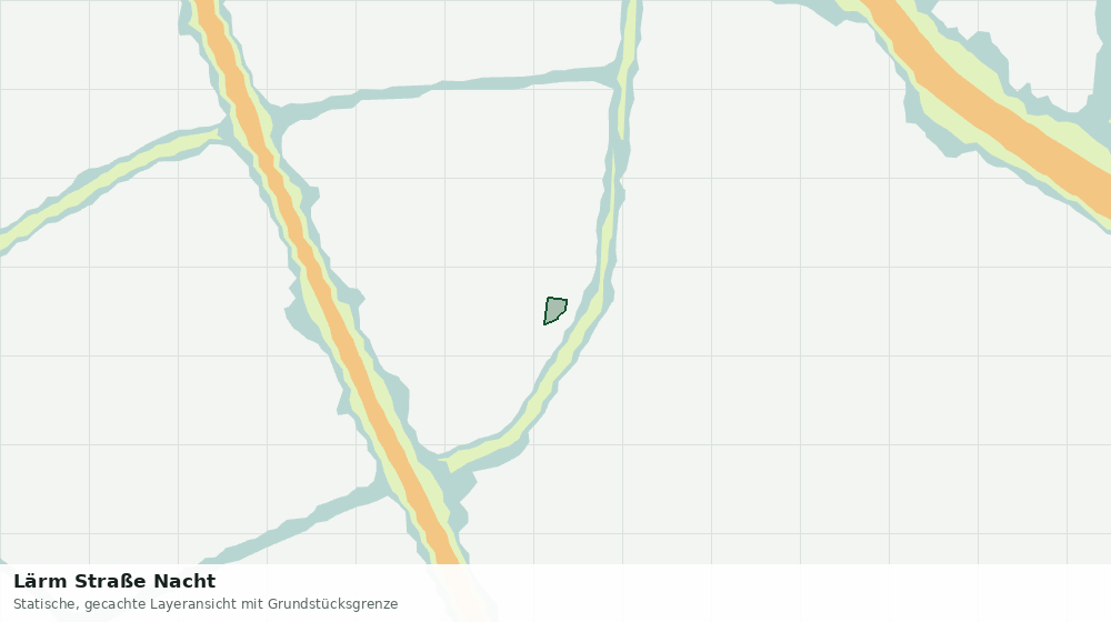 Statische Kartenansicht: Lärm Straße Nacht