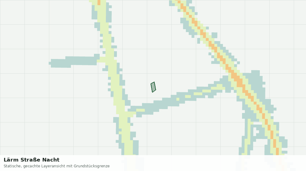Statische Kartenansicht: Lärm Straße Nacht
