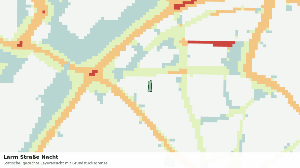 Statische Kartenansicht: Lärm Straße Nacht