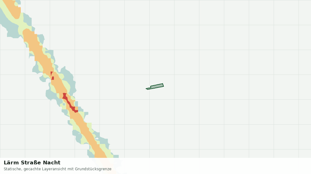 Statische Kartenansicht: Lärm Straße Nacht