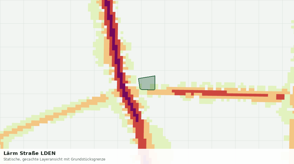 Statische Kartenansicht: Lärm Straße LDEN