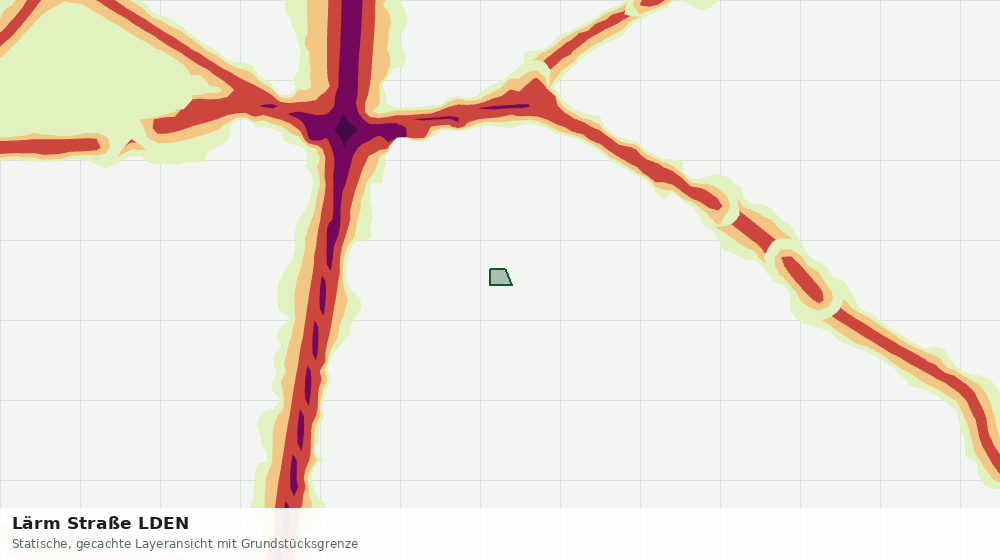 Statische Kartenansicht: Lärm Straße LDEN