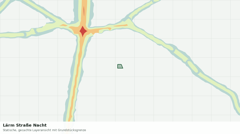 Statische Kartenansicht: Lärm Straße Nacht