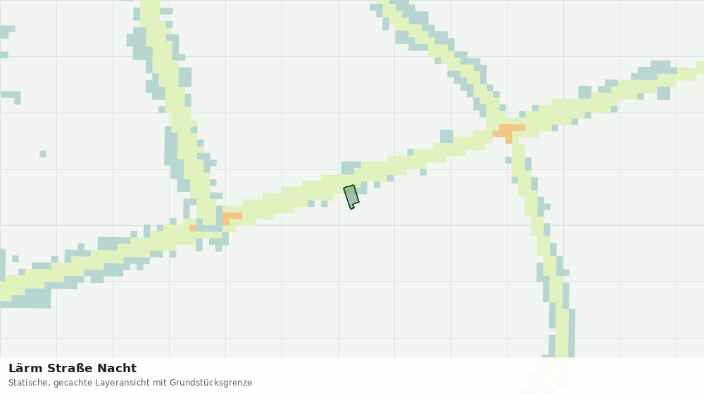 Statische Kartenansicht: Lärm Straße Nacht