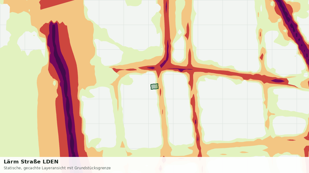 Statische Kartenansicht: Lärm Straße LDEN