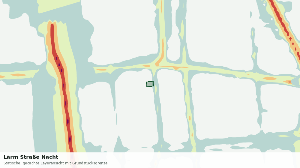 Statische Kartenansicht: Lärm Straße Nacht